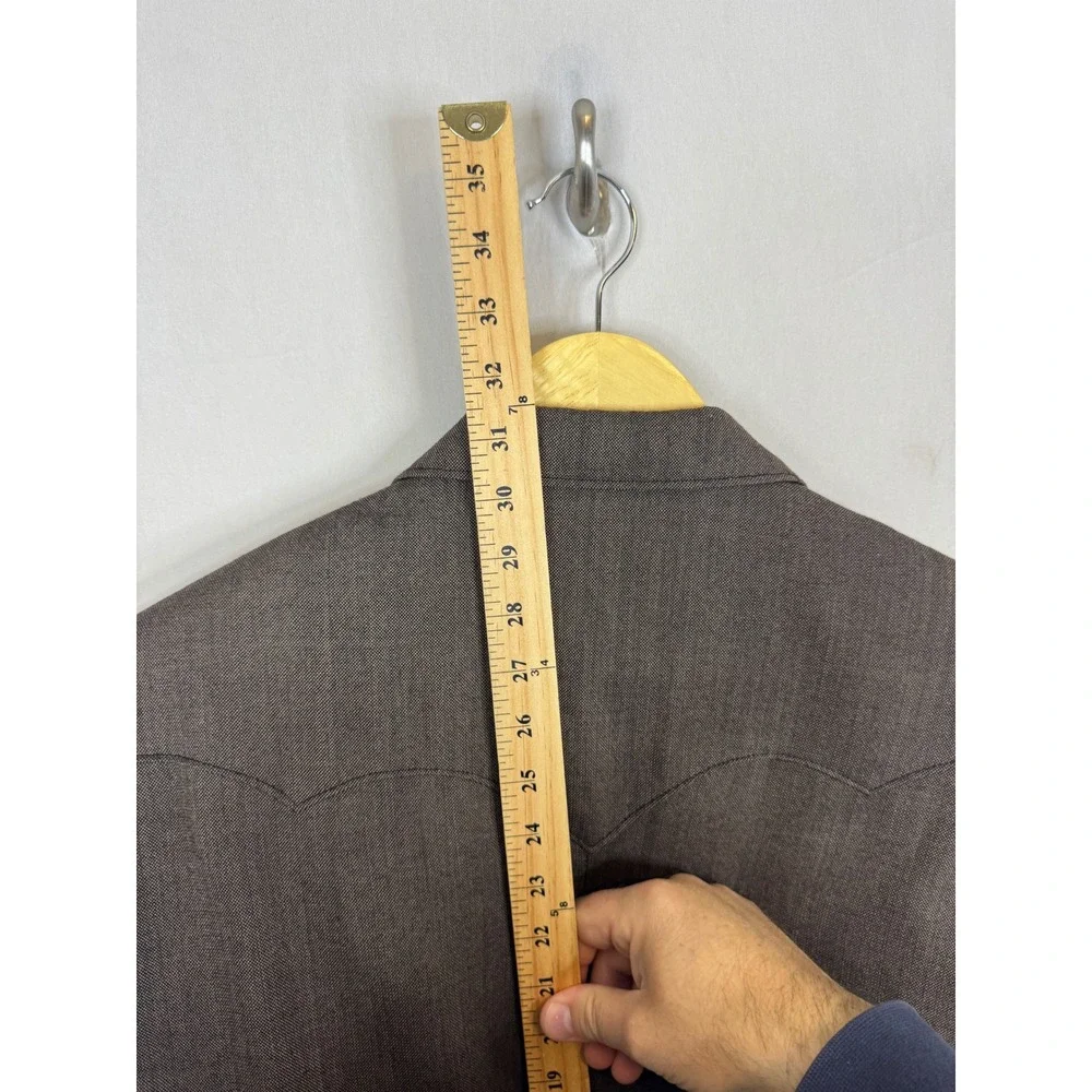 Circle S Mens‎ Western Blazer Brown 100% Wool Elbow Patches Sport Coat 42R